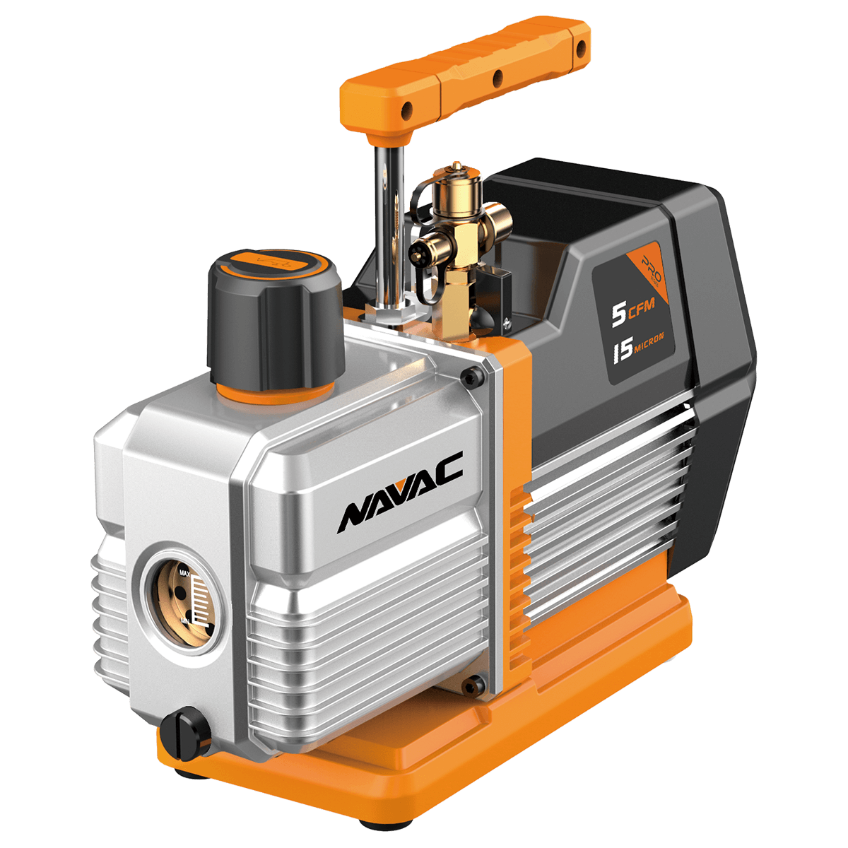 VACUUM PUMP, 5 CFM, 2-STAGE, 15 MICRONS. PRO SERIES