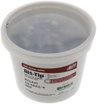 SCREWS BIT TIP #10 X 1/2 TUB