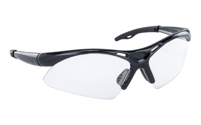 540-0200 - Diamondbacks Safety Glasses - Black Frame - Clear Lens