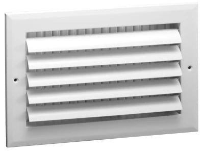 A611MS 14 08 W - ALUMINUM CURVED BLADE REGISTER 1 WAY
