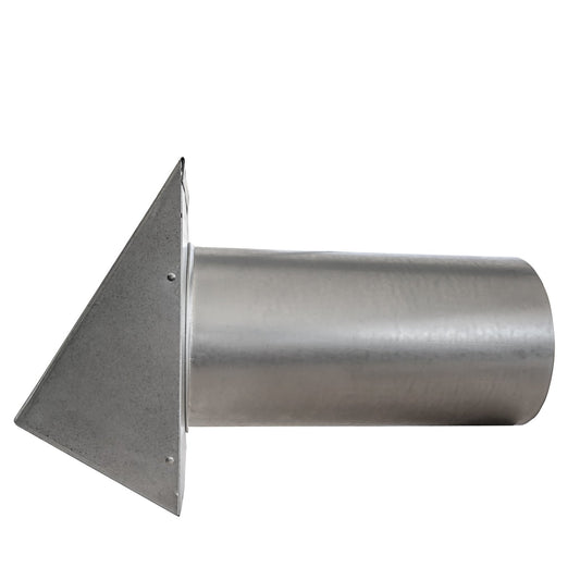 HOOD WALL - AWM624 with Flapper & 1/4" Removable Screen - 10"
