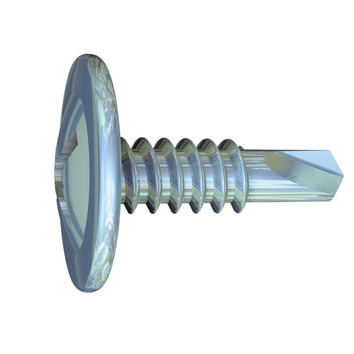 WAFER HEAD SHEET METAL SCREW, 8X1/2",100/JAR