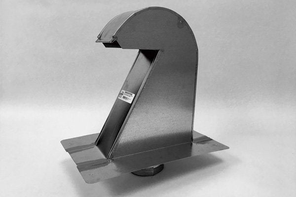 GALV ROOF VENT X-TALL 4 " W/ DAMPER & SCREEN