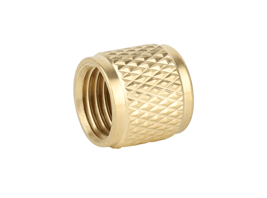 1/4" SAE BRASS CAP W/ O-RING, 10 PK
