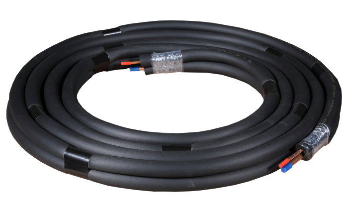 LINE SET 1/4X3/8X1/2X15' BLK
