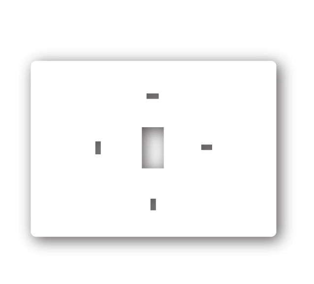 UNIVERAL PRO1 WALL PLATE PLASTIC