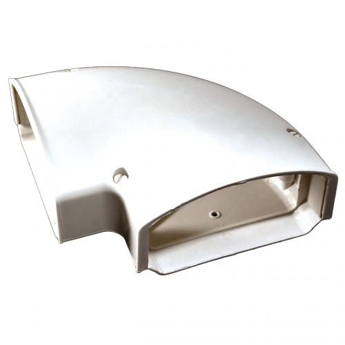 COVER GUARD 4.5" 90 DEG. ELL WHITE