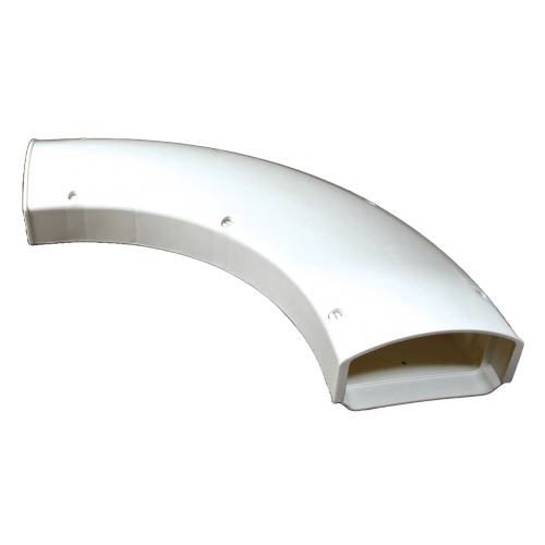 COVER GUARD 4.5" 90 DEG. SWEEP WHITE