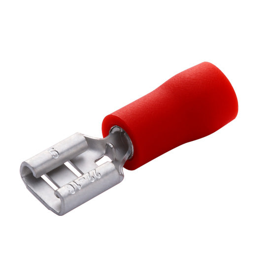 112770 - Disconnect Female AWG 22-16 Red 1/4 PVC