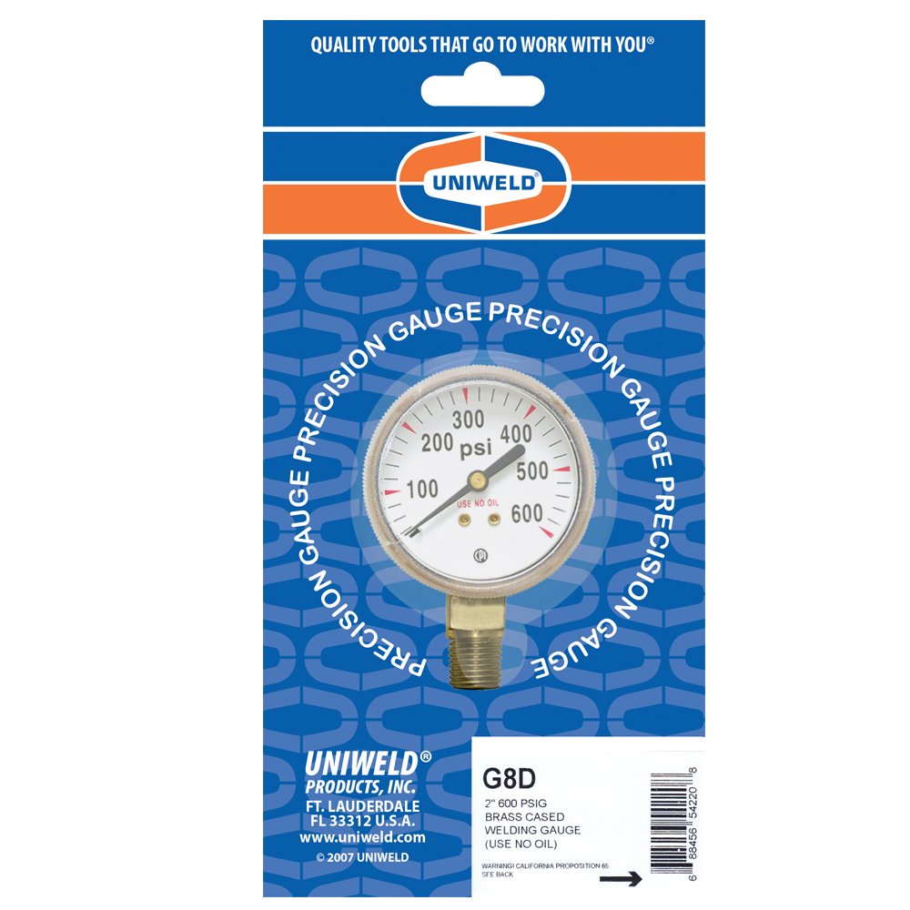 2" 600 PSI BRASS BM GAUGE
